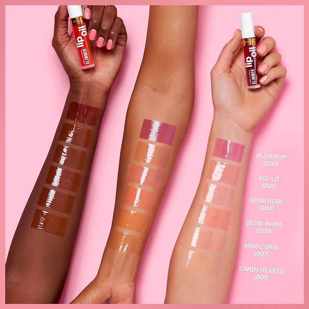 Lip Oil Revlon Make Super Lustrous Glimmer Candy Hearts