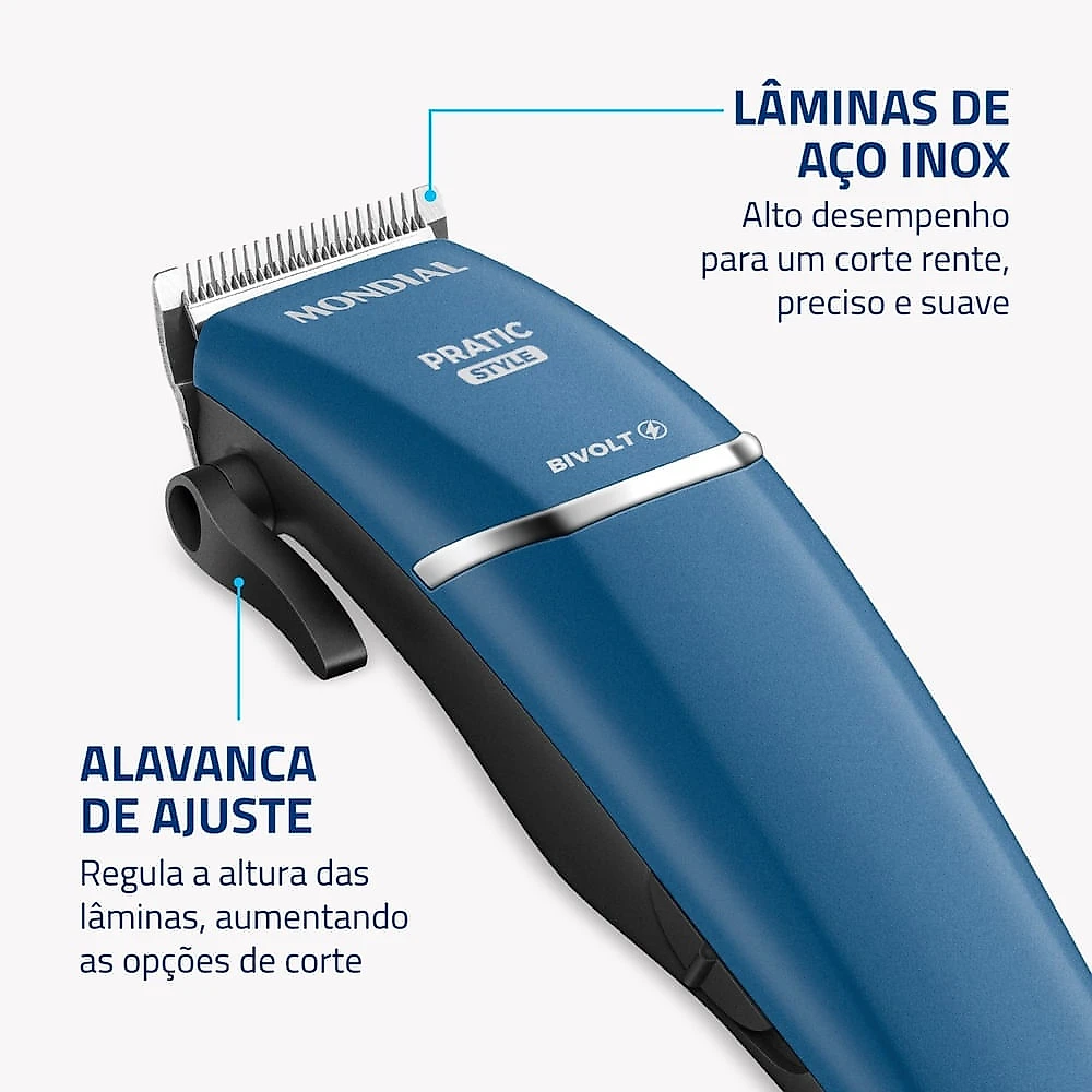 CORTADOR CABELO CR-10-BI BIVOLT/60Hz