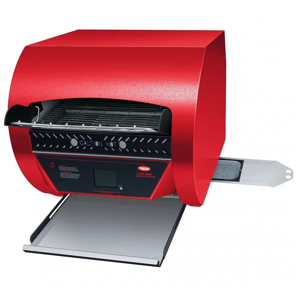 Torradeira de Esteira Hatco TQ32000H Toast Qwik Vermelha com 3 Aberturas e Controles Digitais 208V, 4020W