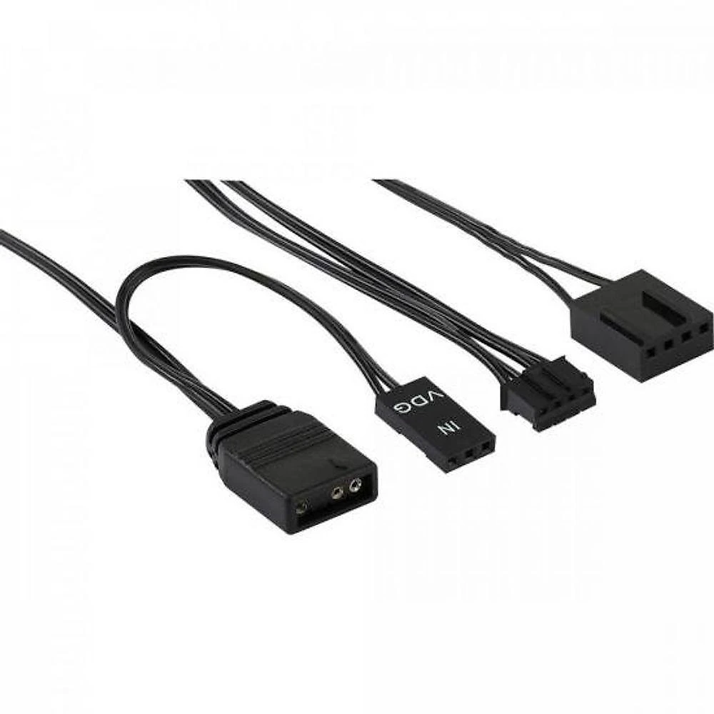 Kit de Coolers para Gabinete Saturn 12 Pro ARGB com 3 Ventiladores 120MM e Hub H66F Preto Aerocool