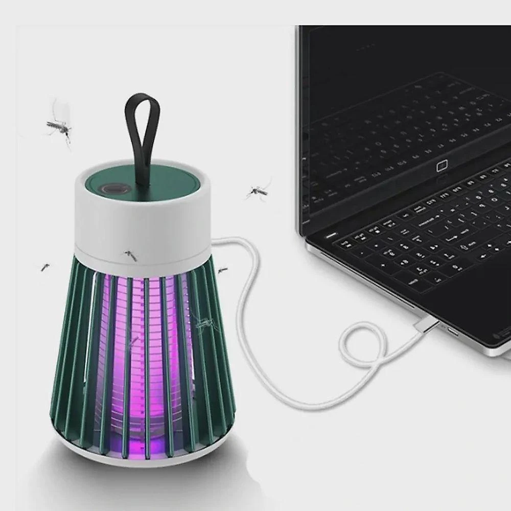 Armadilha Elétrica Luminária LED Ultravioleta Mata Mosquito USB 5W Preto