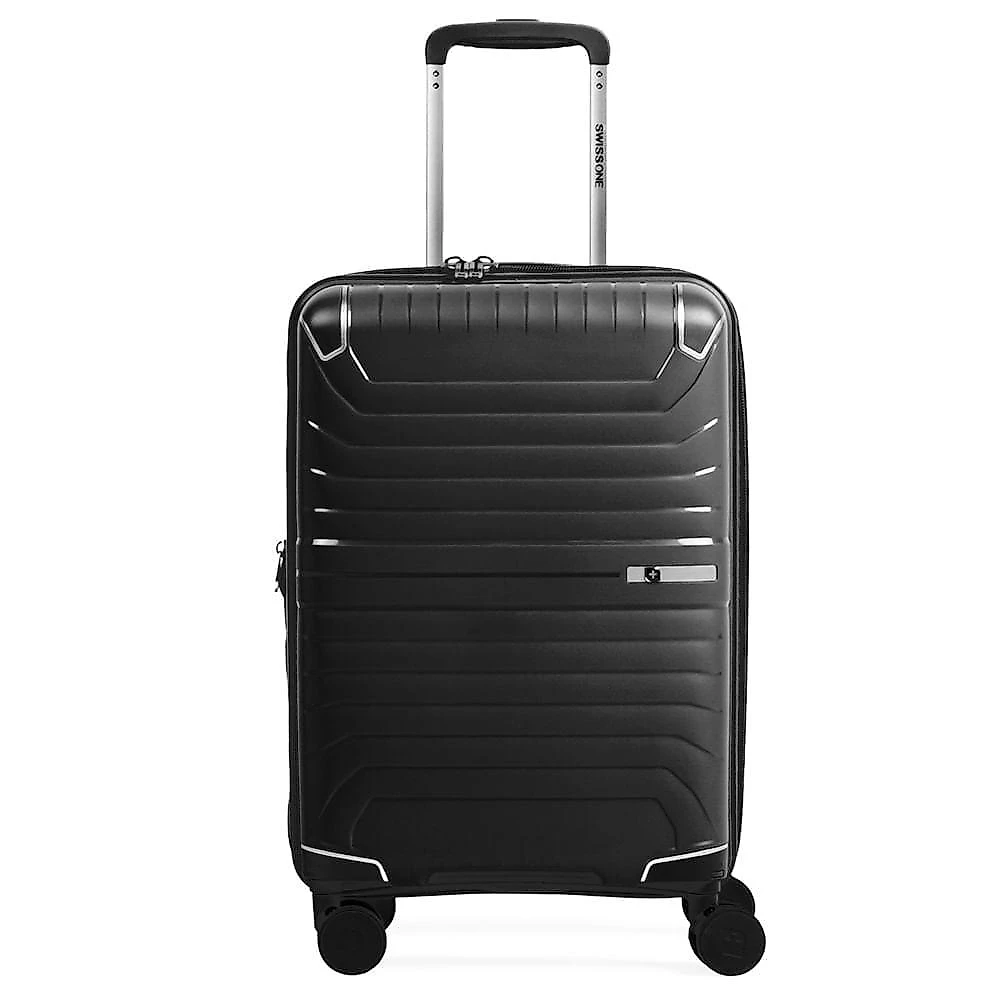 Mala de bordo 10 kg polipropileno 4 rodas swiss one onix preto - p