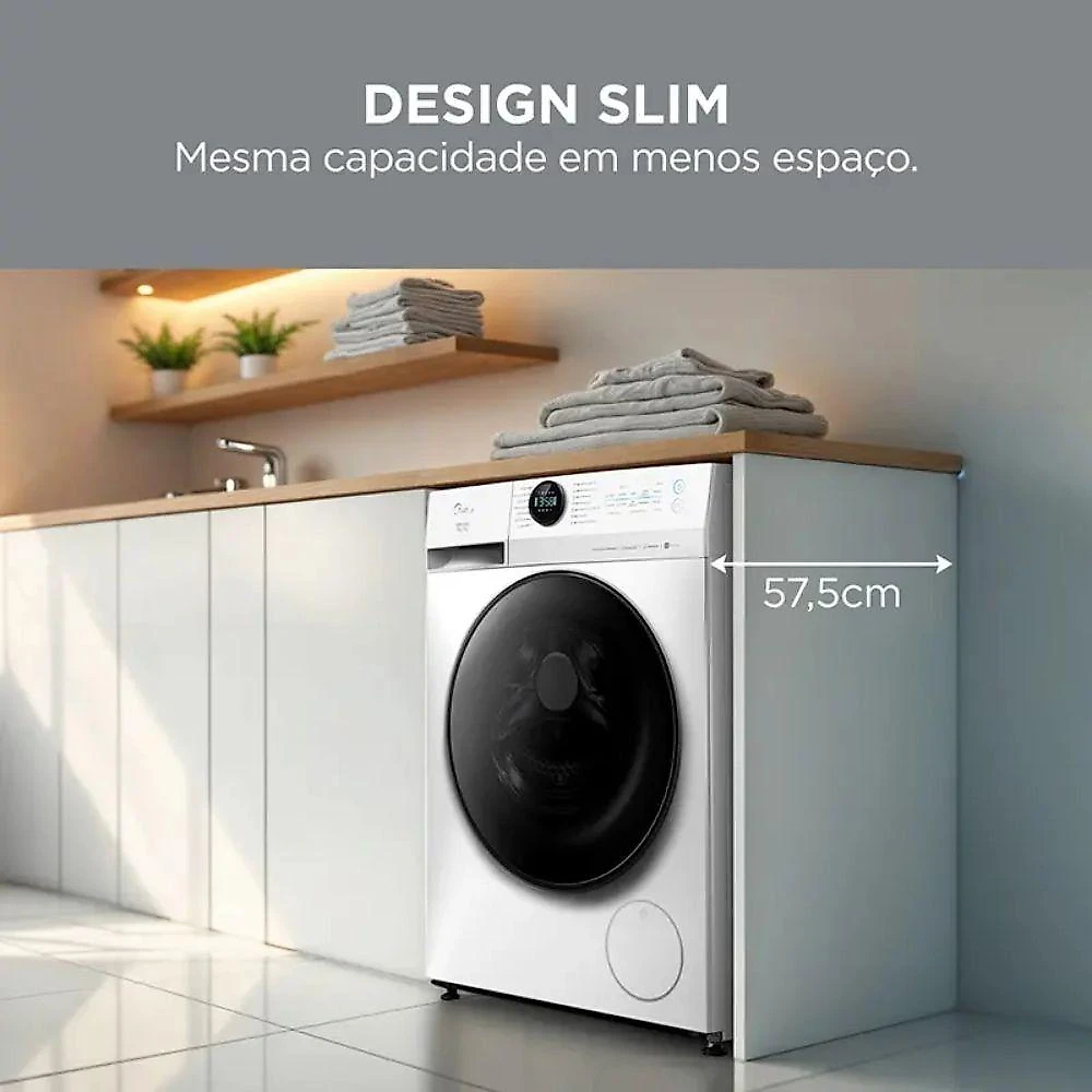 Lava E Seca Midea 11Kg MF201D110WB/WK Branco 110V