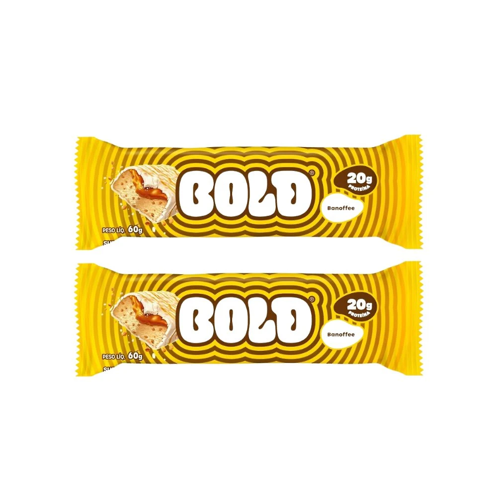Kit 2 Bold Banoffee de proteína sabor banana com 20g