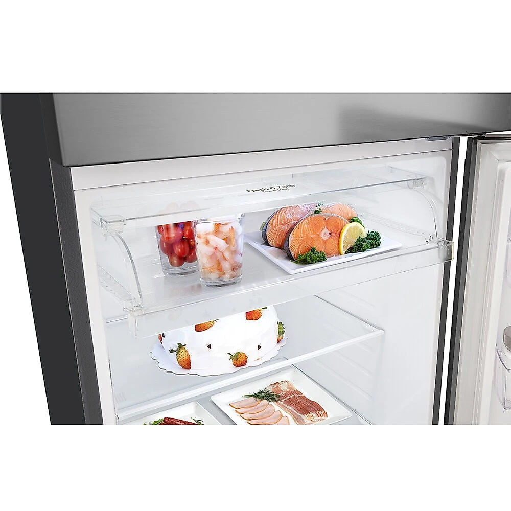 Geladeira 2 Portas, 461 Litros Frost Free  GN-B452PFF  LG Inox Look - 110V