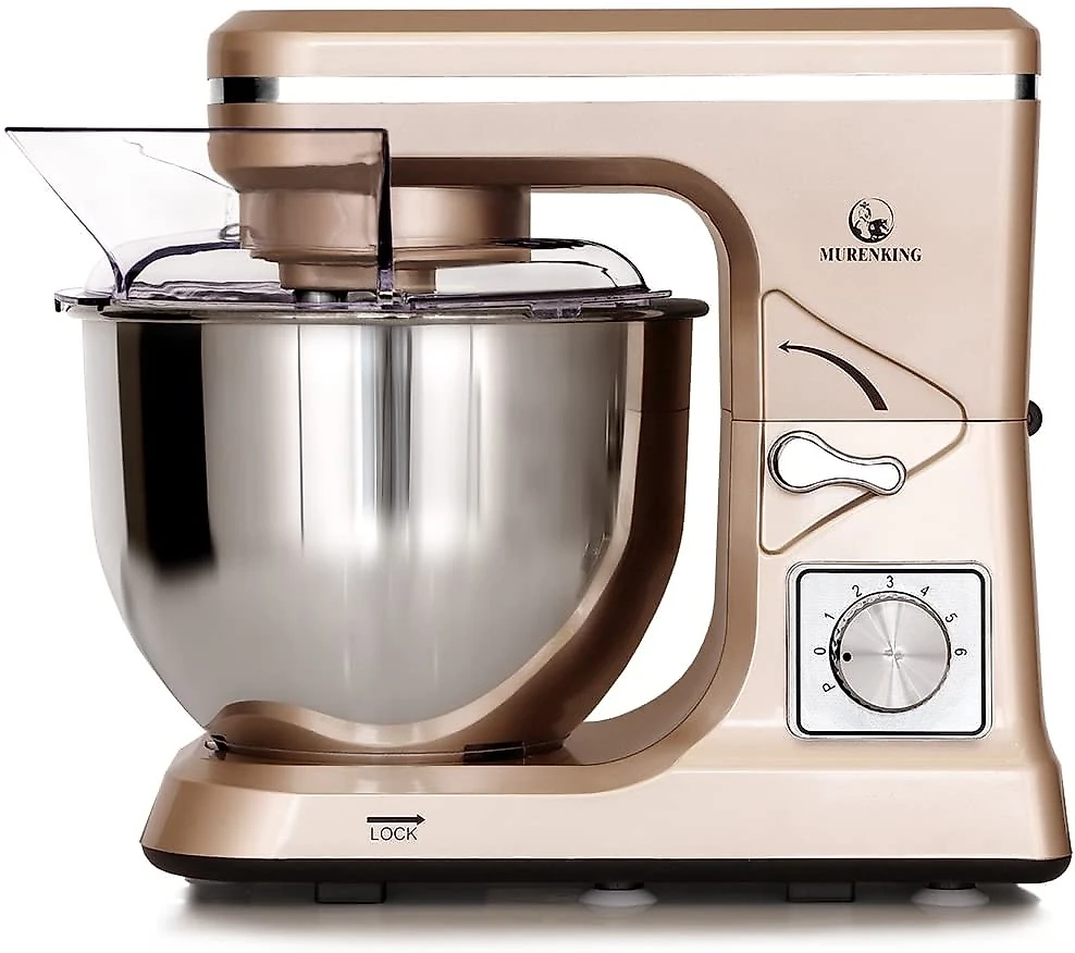 MURENKING Batedeira MK36 500W 45 Litros 6 Velocidades Com Acessórios Dourada 110V