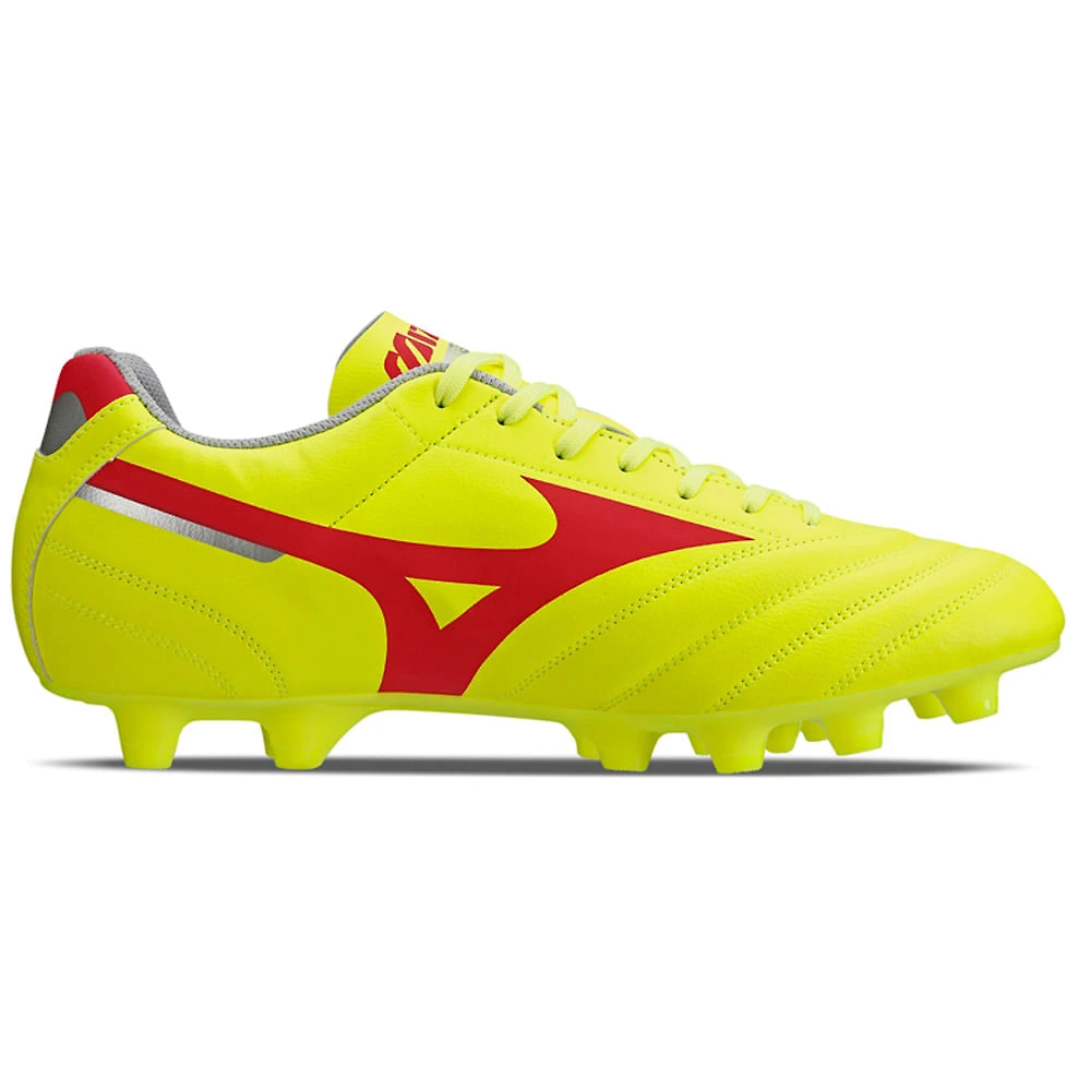 Miniatura Chuteira de Campo Masculina Mizuno Morelia Club MD 38 Amarelo