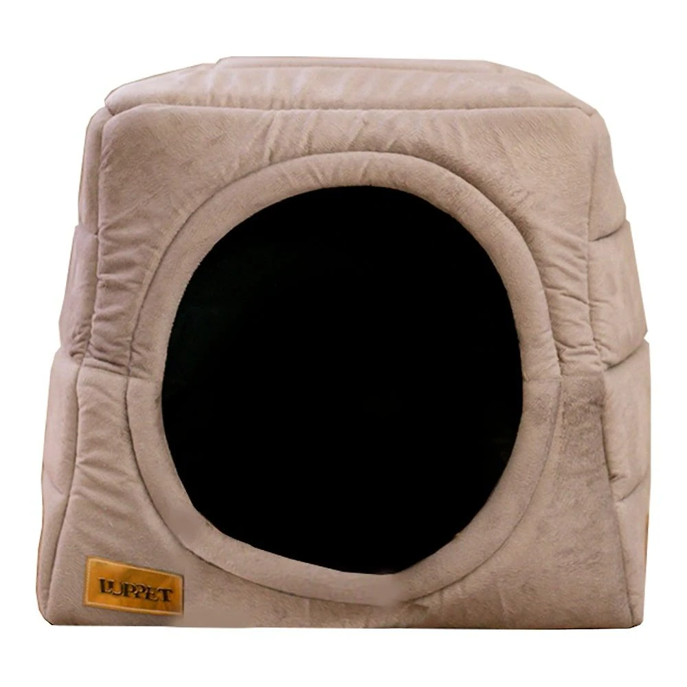 Cama Iglu 2 em 1 Suede Rato - Tam. G