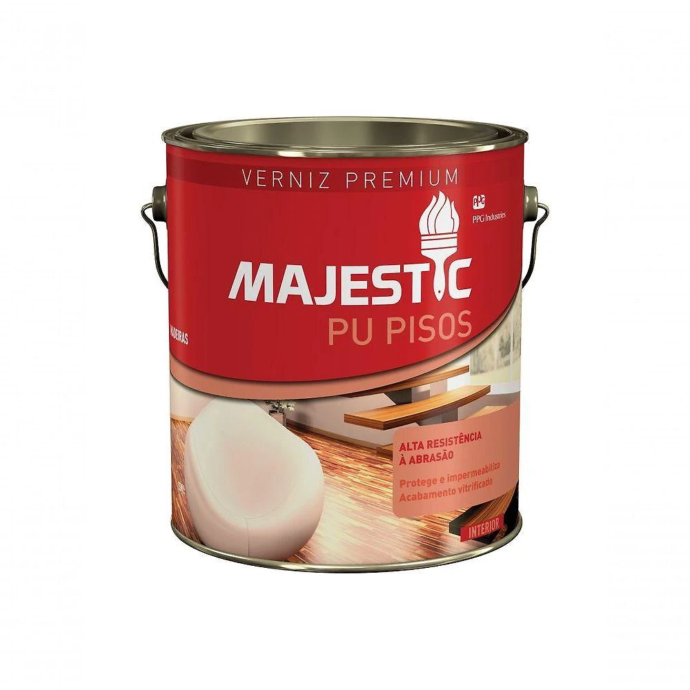 Verniz Majestic Pu Brilhante Incolor 3,6l