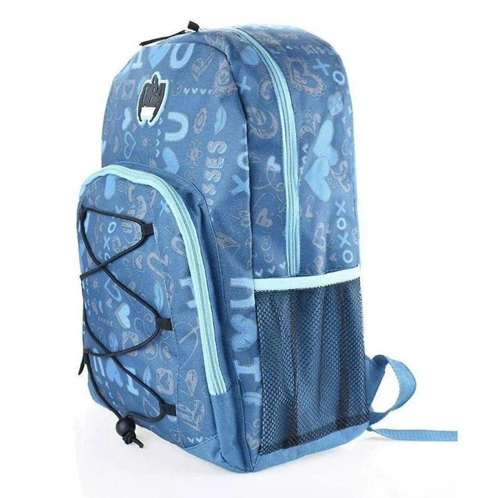 Mochila Escolar Infantil Fuseco SBDV-2033 em Poliester Estampada Azul Unico