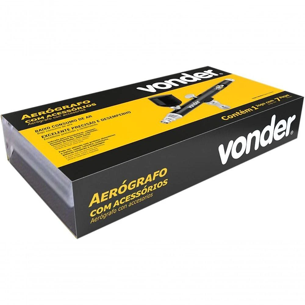 Aerógrafo Com Acessórios 7 Peças Vonder
