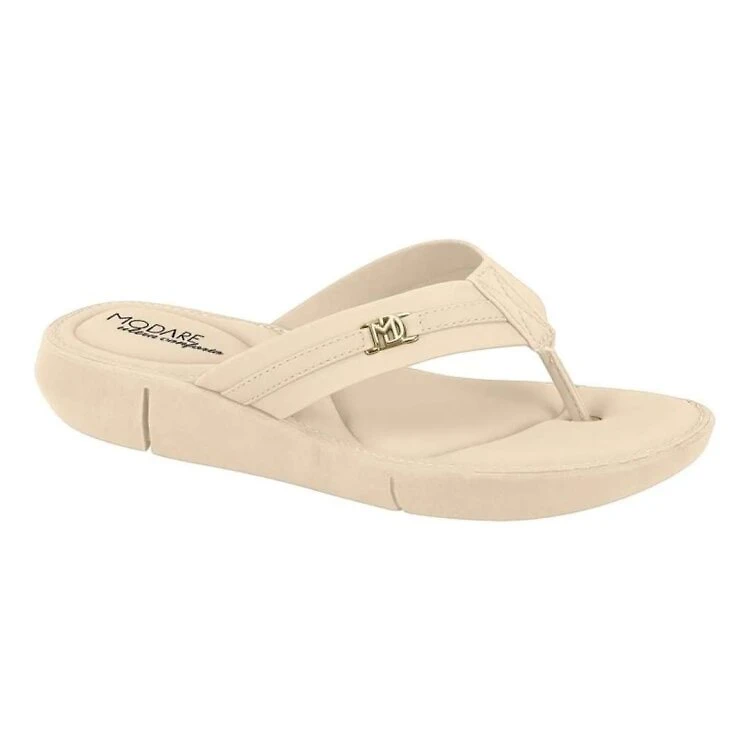 Sandália Modare Ultra Conforto Flat Form Eva Macio Antiderr - CREME