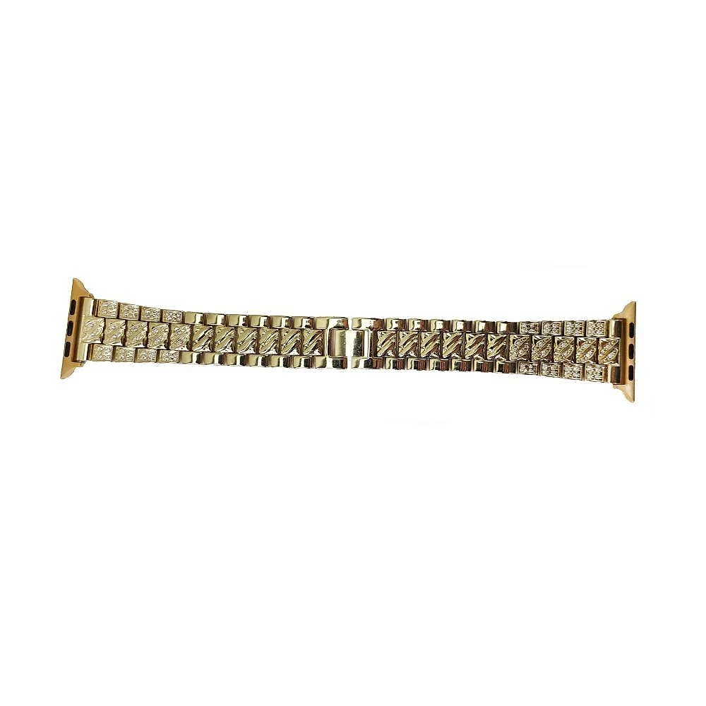 Kit 2 Pulseira Smartwatch Pedra Strass Smartband Aço 3 Elos