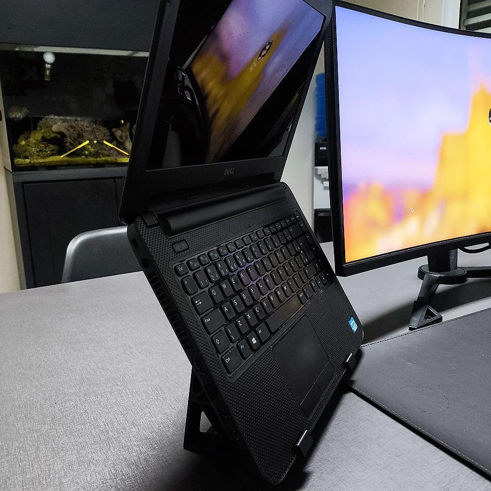Suporte de Notebook 180 Graus Ergonômico Preto Plástico de Alta Qualidade 20CM
