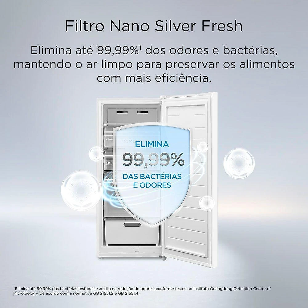 Freezer Vertical Midea MDRU255FFA013 Frost Free 174L Inverter Branco Bivolt