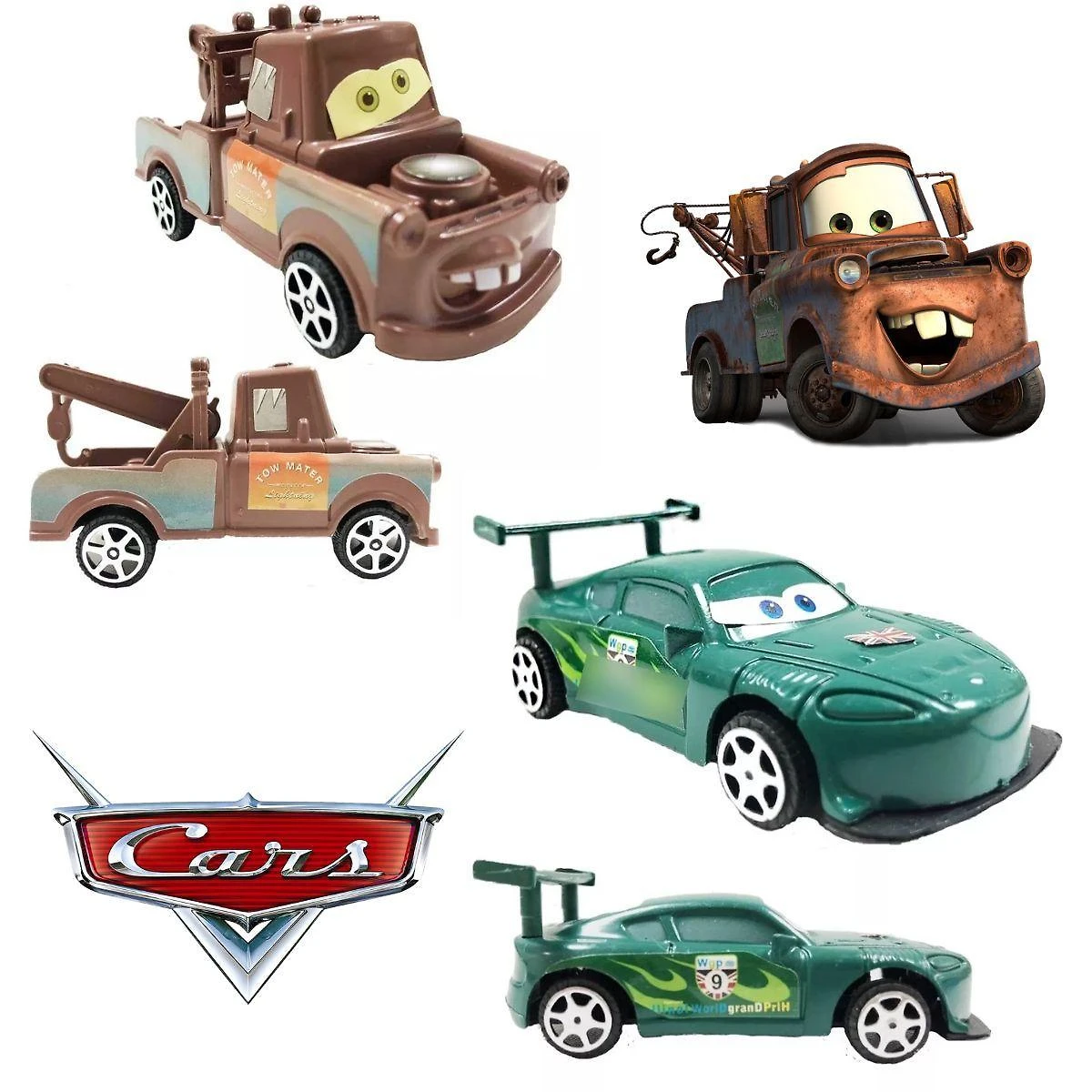 Kit 8 Carrinhos Relâmpago Mcqueen Disney Carros Brinquedos