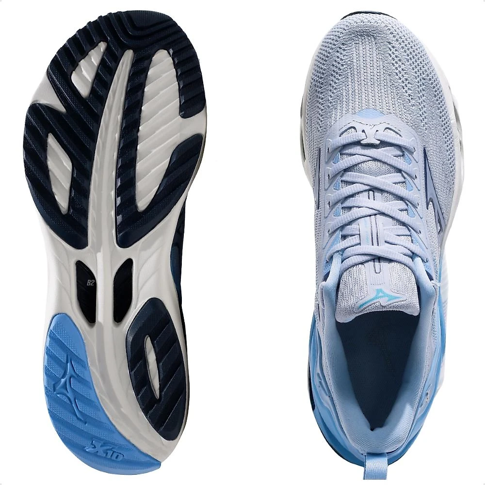 Tênis Mizuno Wave Stratos 3 Feminino Azul Claro / Azul - 34