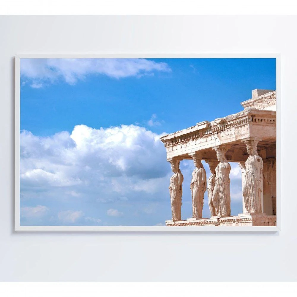 Quadro Estatuas Cariátides 60x90 Cm Tecido Canvas