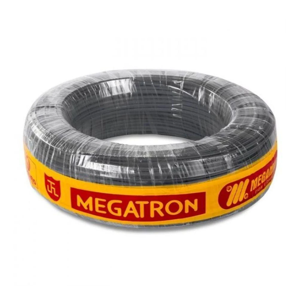 Cabo de Rede FTP Megatron Cat5e Externo Blindado Capa Dupla 100M para Voz e Dados Preto Megatron