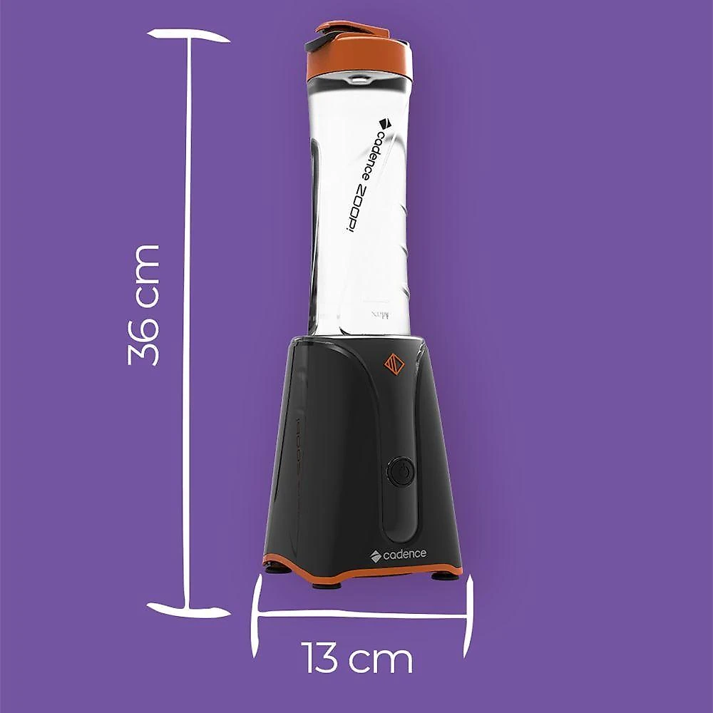 Liquidificador Portátil Cadence Zoop 600W 0,5L Preto 110V