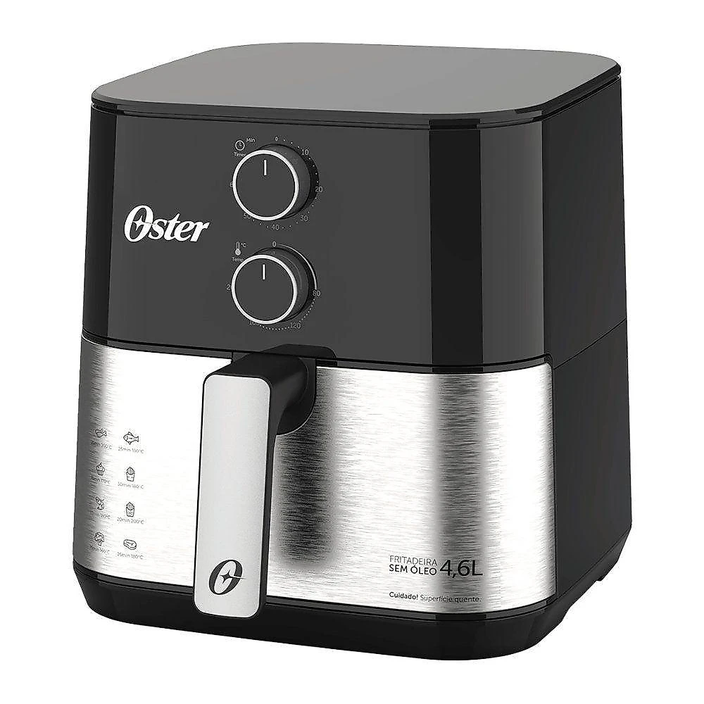 Fritadeira sem Óleo Air Fryer Oster OFRT520-220 4,6L 1500W Inox 220V