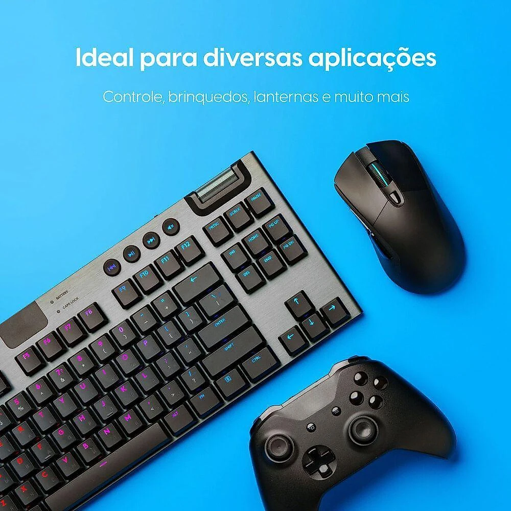 Pilha Recarregável AA Elgin Alcalina 1200MAH 1,6V USB-C Kit 2 Unidades