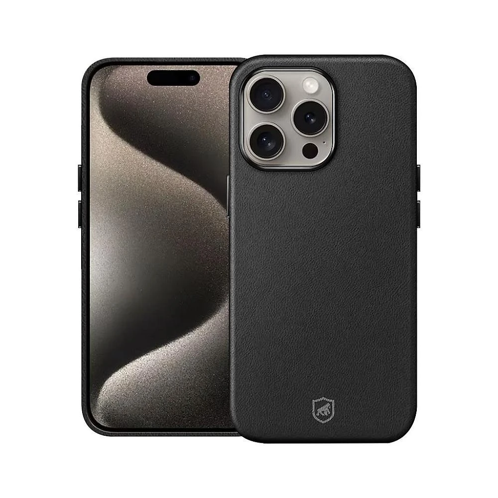 Miniatura Capa Para Iphone 15 Pro - Couro Dual Magsafe - Preta - Gshield