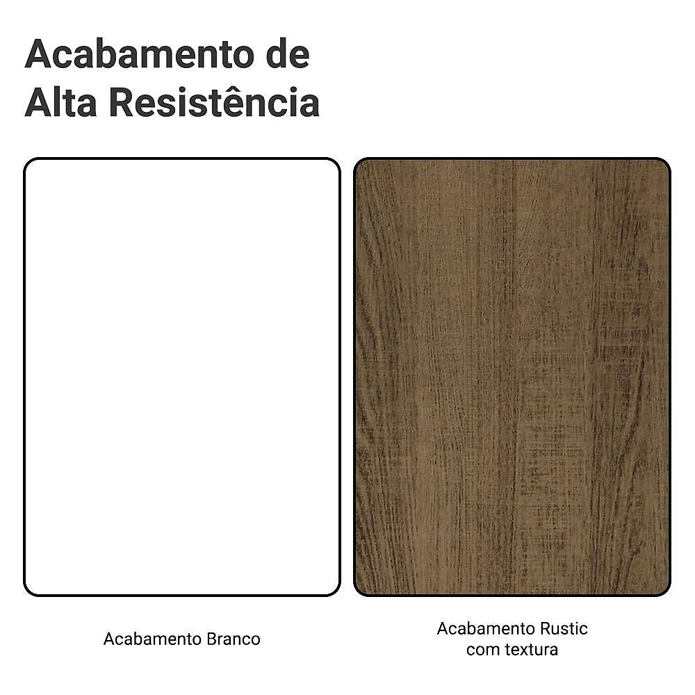Balcão forno/microondas 70x60 cm 1 gav bra c/t rustic madesa branco/rustic