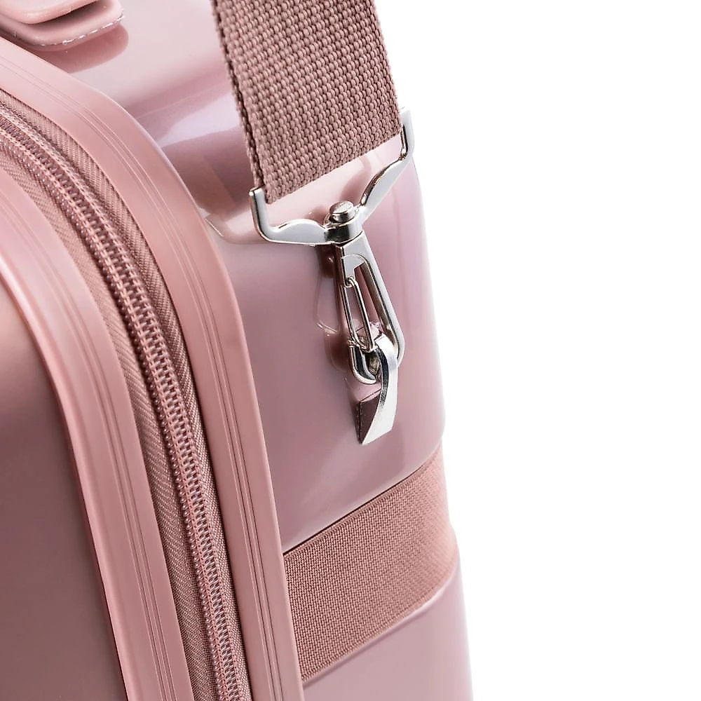 Frasqueira Monte Carlo Policarbonato 14" Rosé Rosé