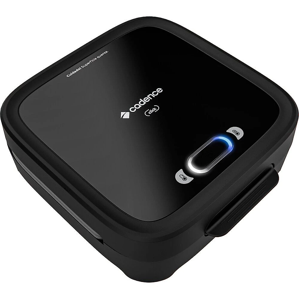 Grill Sanduicheira SAN400 Quadrada com Sistema de Fechamento Click Cadence Preto - 110V