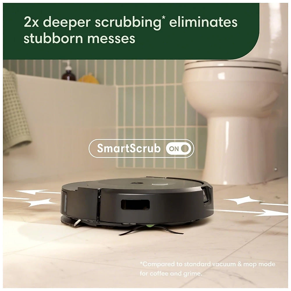 Robô Aspirador iRobot Roomba Combo 10 Max Preto Autoesvaziamento e Autolavagem 2-em-1