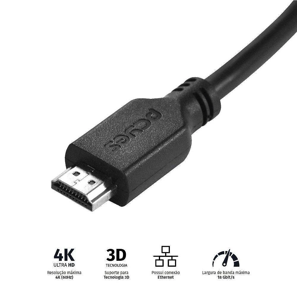 Cabo Hdmi 2.0 Macho 20 Metros - Phm20-20