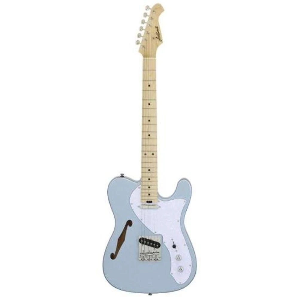 Guitarra Elétrica Aria Pro II TEG-TL Metallic Ice Blue com Captadores Single Coil e Corpo em Okoume