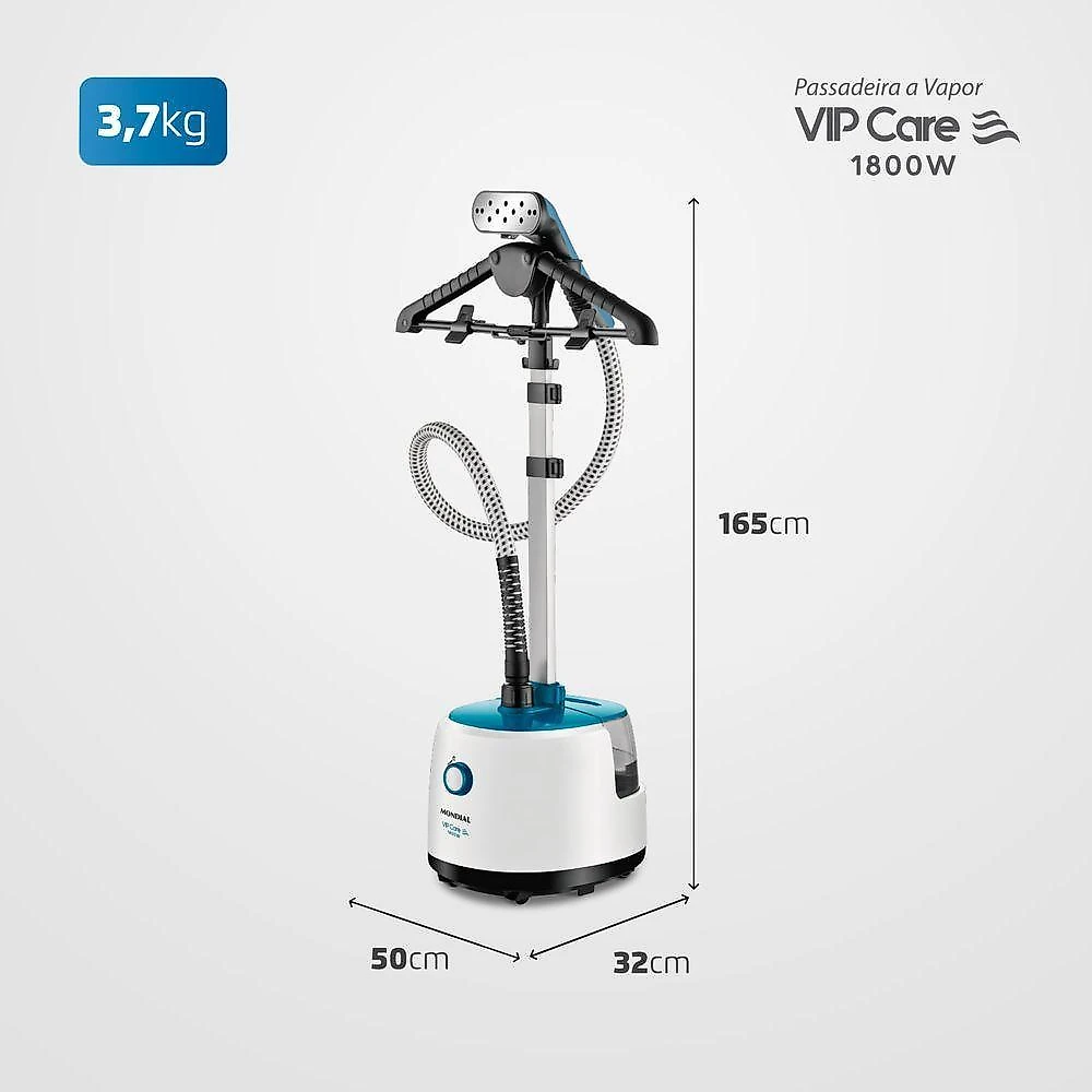 Passadeira a Vapor Mondial Vip Care VP-07 220V Branco/Azul