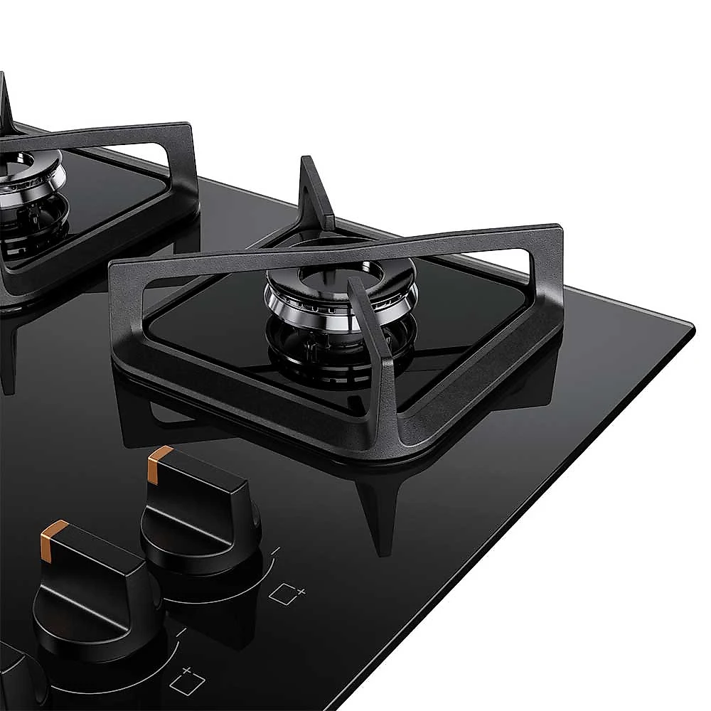 Cooktop a Gás Brastemp em Vidro Temperado com 05 Bocas Preto - BDS75AE Bivolt