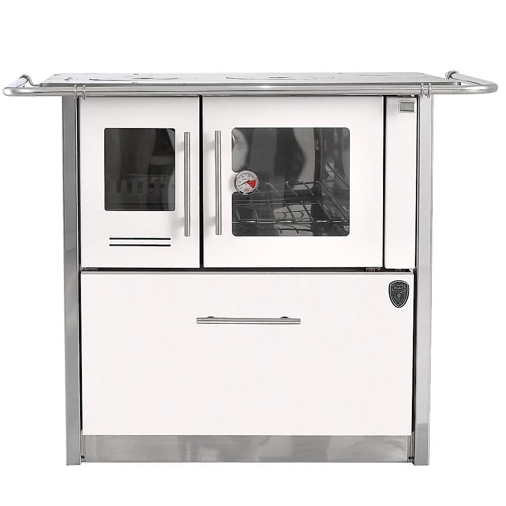 Fogão A Lenha Eclipse Direito Branco Chapa Aluminio N2