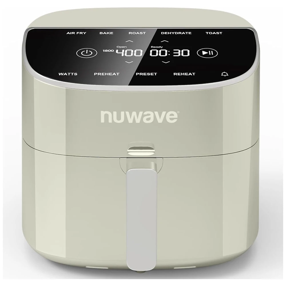Fritadeira Elétrica de Ar Digital Nuwave Brio Plus 8 Litros, Livre de Substâncias Nocivas, Design Moderno, Tela de Toque, 10 Funções de Cozimento