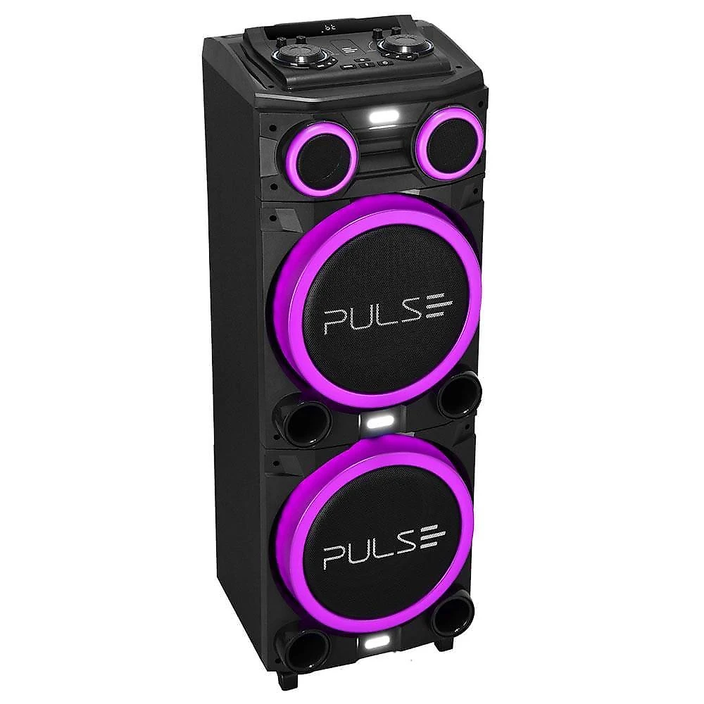 Caixa de som torre multilaser pulse double sp516 bluetooth 2700w rms luz led bivolt