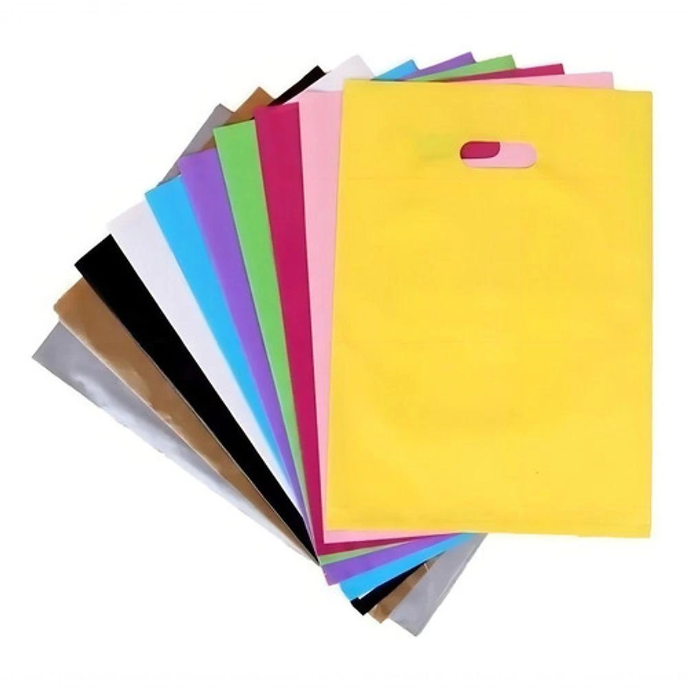 Sacola Plástica 25x35 Alça Boca de Palhaço 1KG APROX. 85 UNIDADES Vermelho Higipack