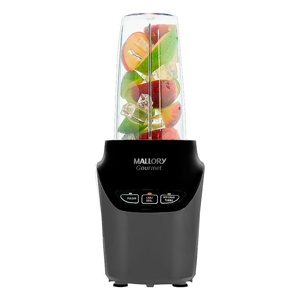 Super Liquidificador E Processador Mallory Gourmet 1000W Preto/chumbo 110V