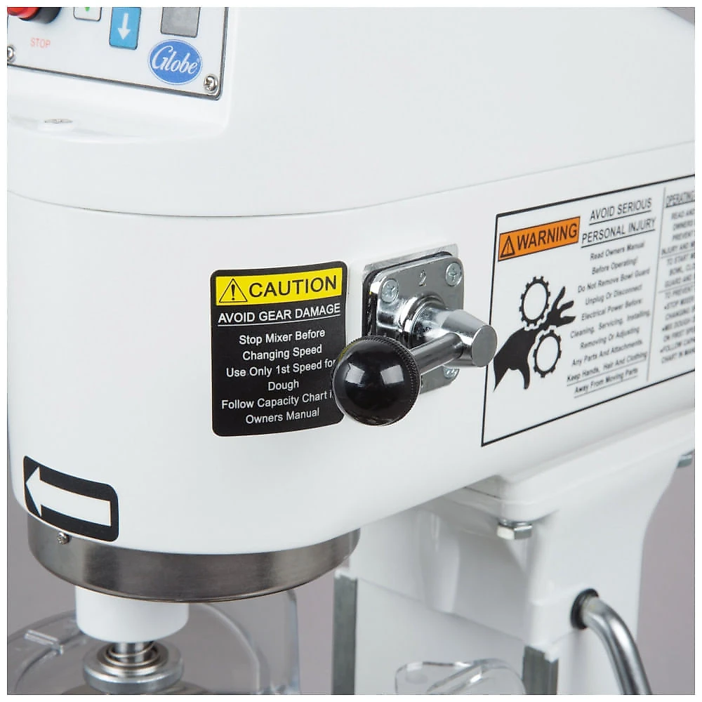 Misturador,Mixer Comercial de Bancada Globe SP08 7,57 Litros com Elevação de Tigela e Protetor de Segurança 110V, 14 hp