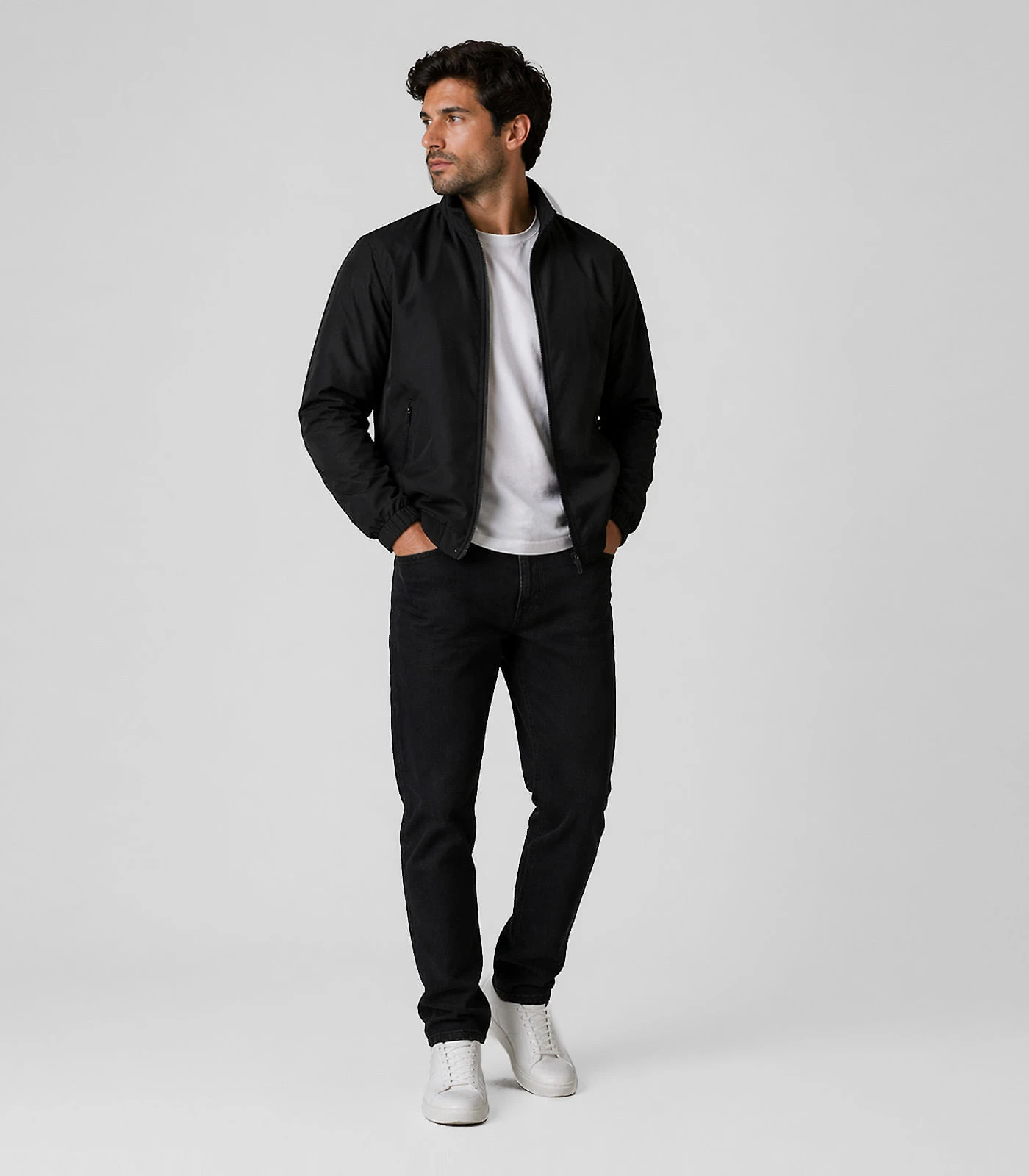 Miniatura Jaqueta Masculina Forrada Em Nylon Sea Surf Preto G