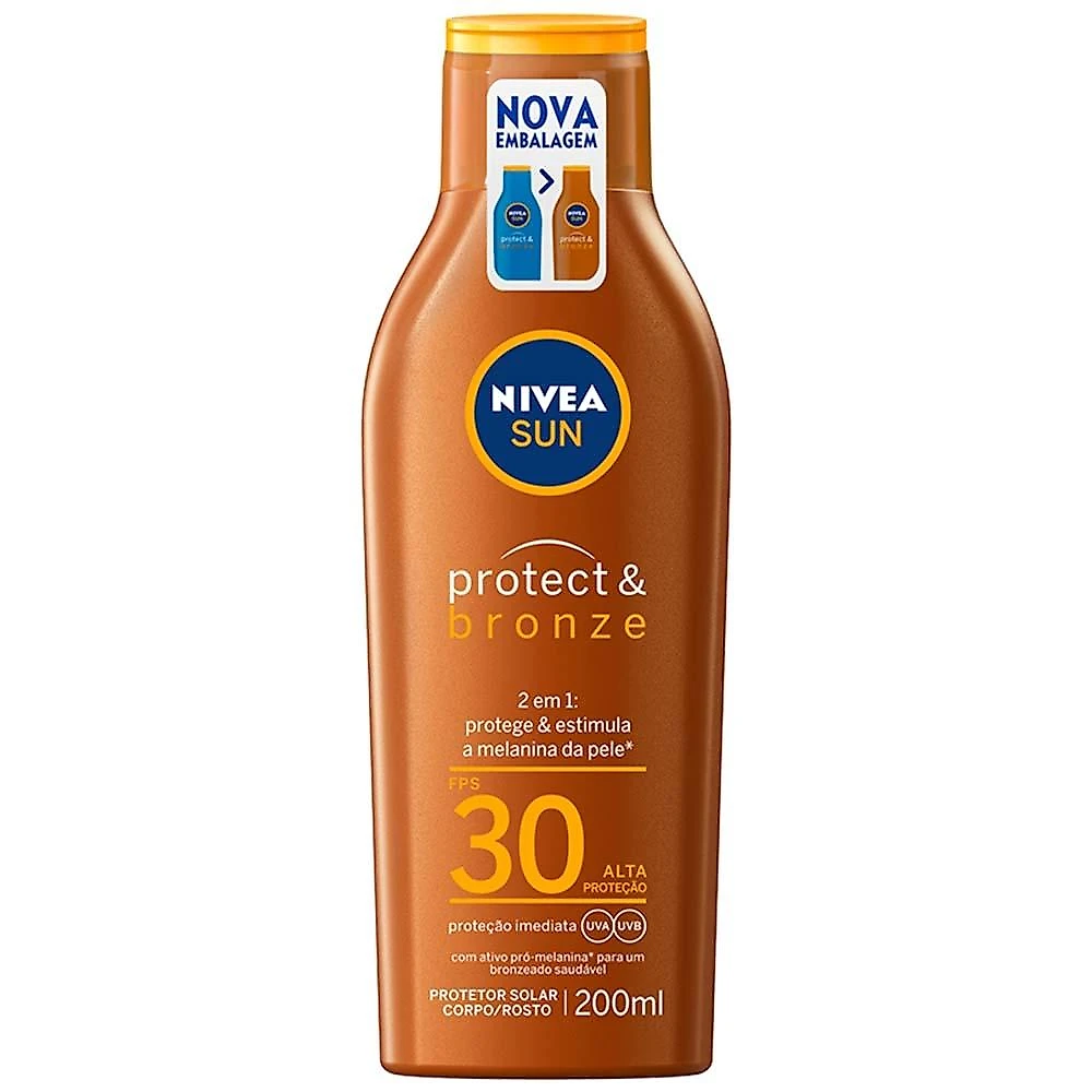 Protetor solar nivea sun protect & bronze fps30 200ml