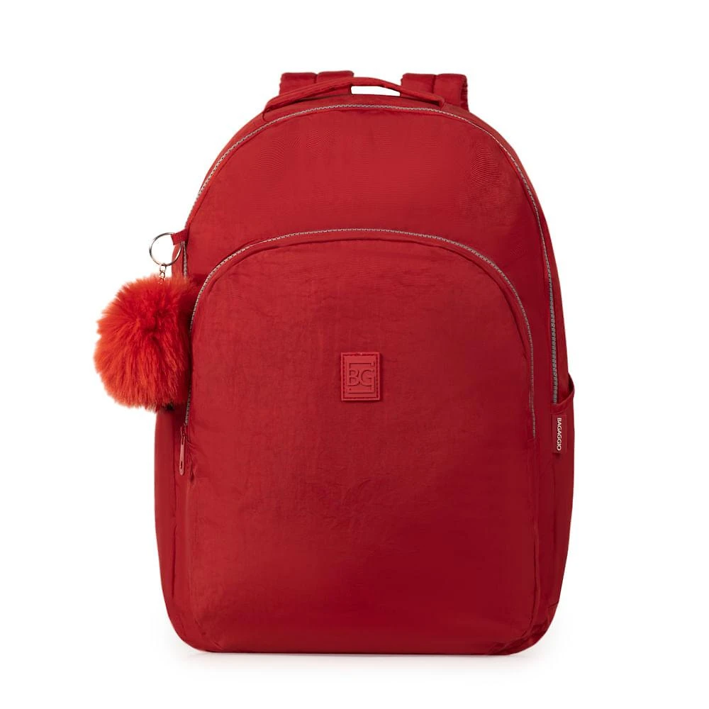 Mochila Escolar Feminina Pop Fun Vermelha