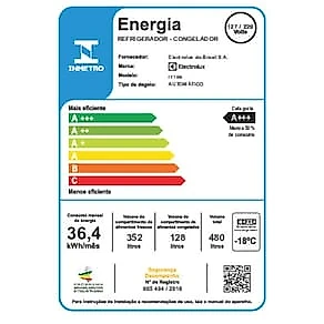 Geladeira Electrolux Frost Free Inverter 480L IT70S Efficient AutoSense Duplex Inox Look Bivolt