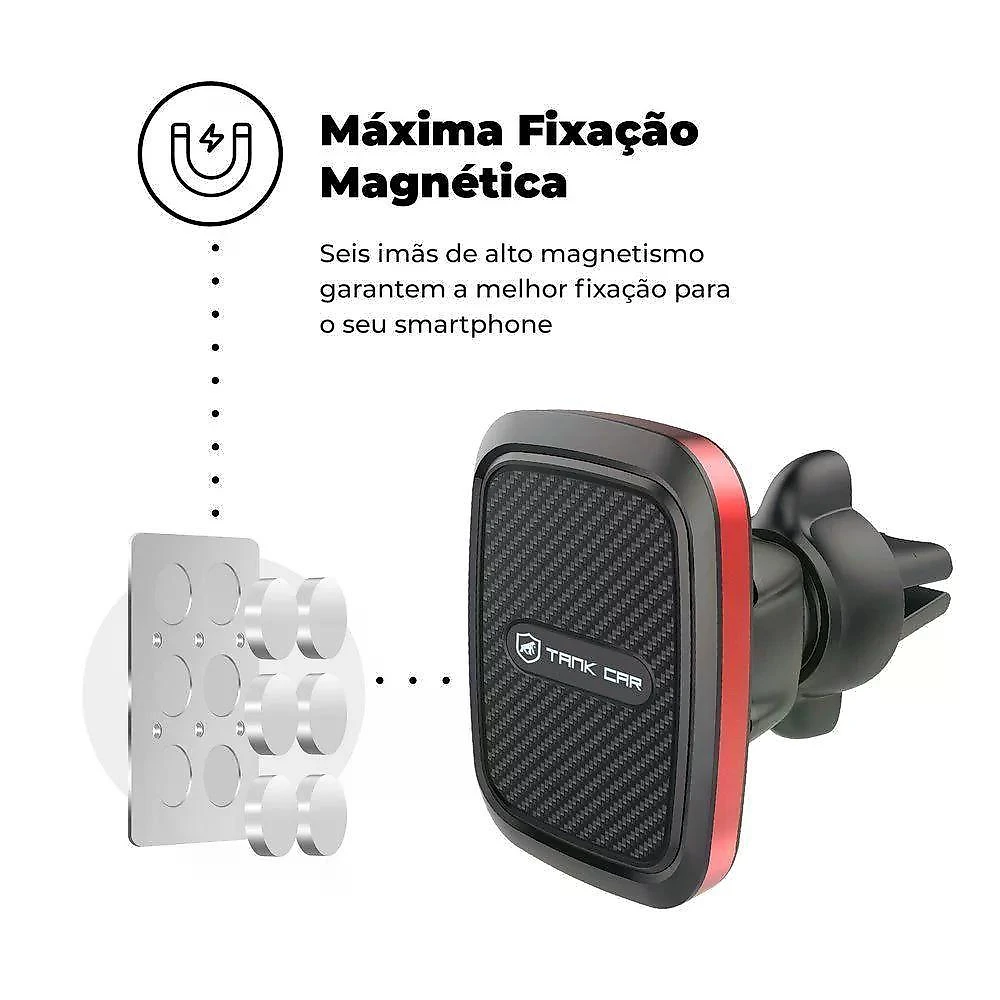 Suporte Para Carro Veicular Tank Car (6 ímãs) No Atacado - Caixa Fechada 10 Unidades - Gshield