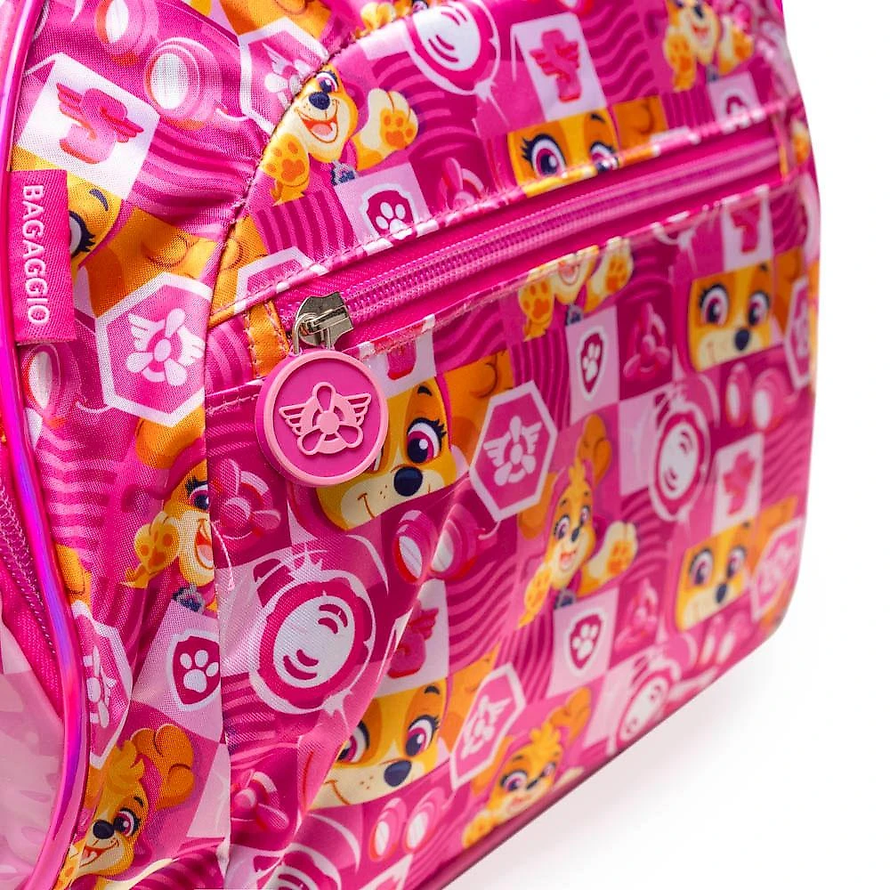 Bolsa de Viagem Feminina Pequena Infantil Patrulha Canina Skye Rosa Rosa - P