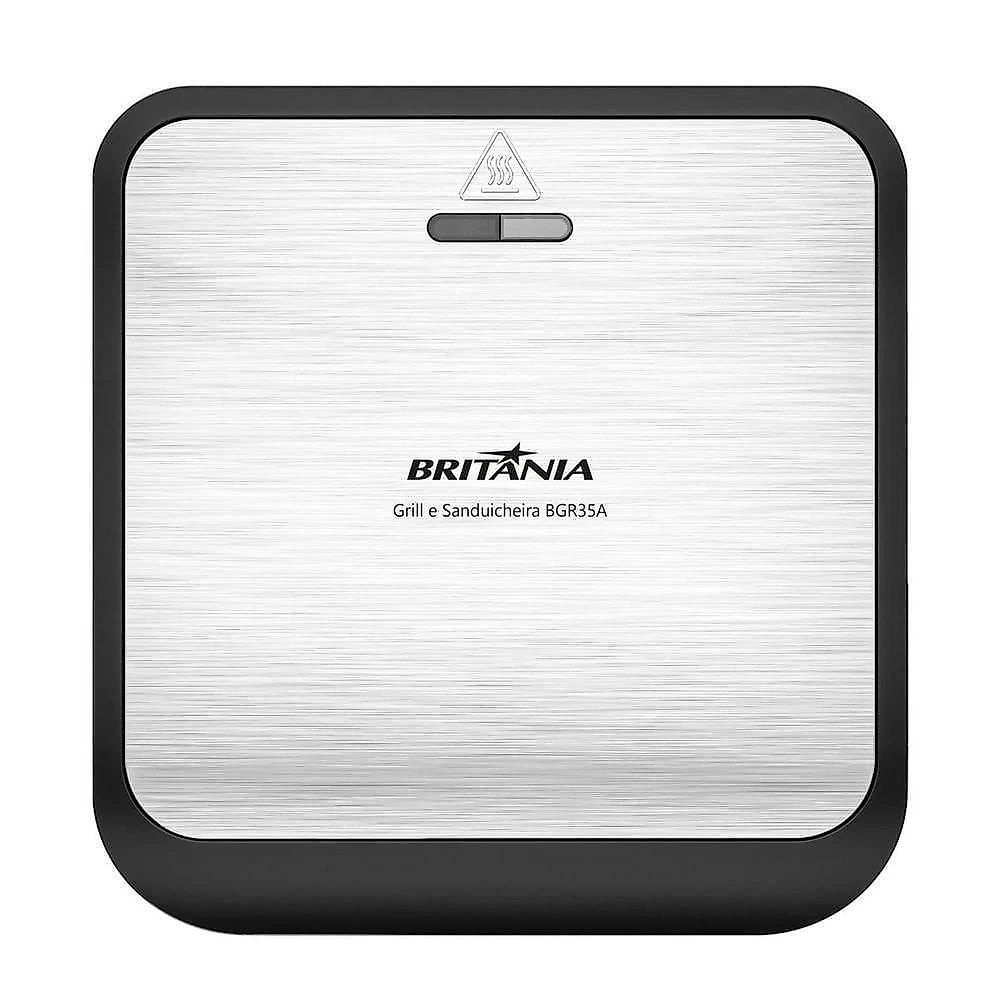 Grill E Sanduicheira Britânia 2 Em 1 Redstone 850W BGR35A 220V