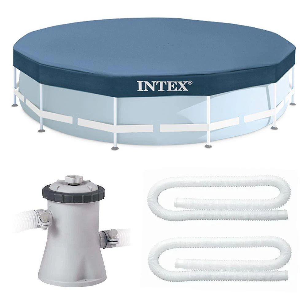 Kit Filtro 2.006 Litros-hora 110v E Capa 366 Estrutural Intex