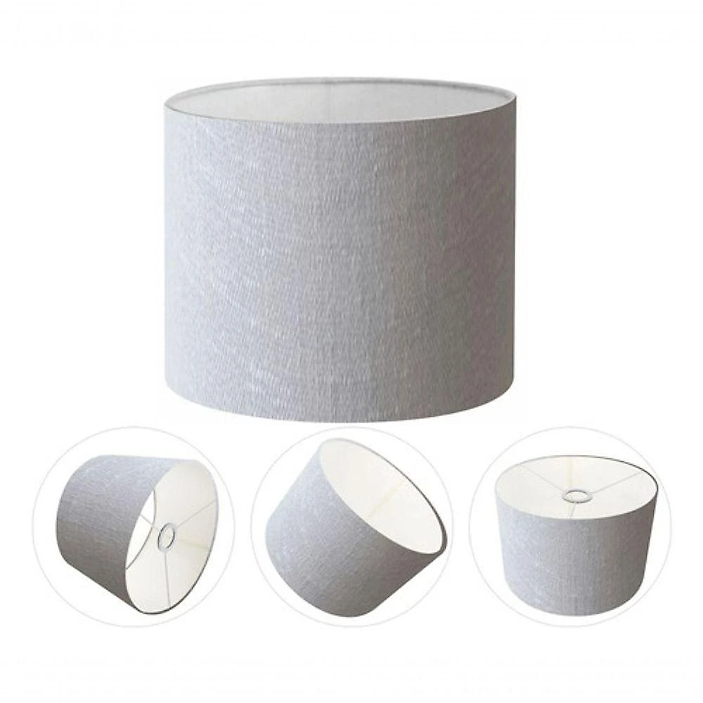 Cúpula Abajur Cilíndrica Cp-7008 ø20x25cm Rustico Cinza